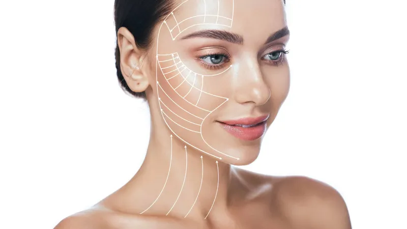 Ultherapy hỗ trợ l&agrave;m mờ nhăn tr&aacute;n, quanh mắt, kh&oacute;e miệng, r&atilde;nh mũi m&aacute;, cổ v&agrave; cằm