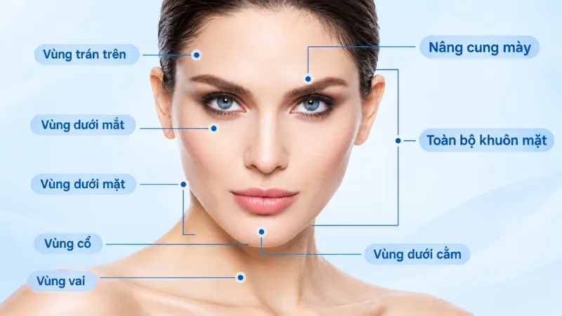 Vùng da mỏng, sát xương, tập trung nhiều dây thần kinh thường nhạy cảm và ê hơn